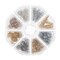 John Bead 8-Slot Bead Caps Jewelry Findings Kit Assortment, 1020pcs